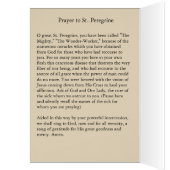 St. Peregrine Patron Saint of Cancer Jesus Cross (Inside (Left))