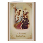 St. Peregrine Patron Saint of Cancer Jesus Cross (Front)