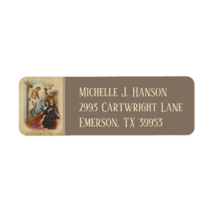 St. Peregrine Patron Saint of Cancer Patients Label