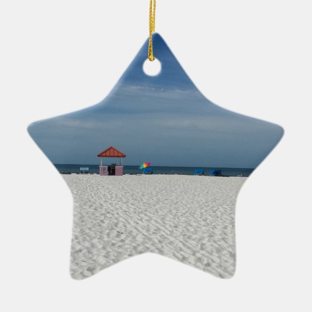 St Pete Beach Ceramic Ornament (Front)