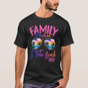 St Pete Beach Florida 2023 Sunglasses Theme Family T-Shirt