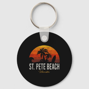 St. Pete Beach Florida Fl Palms Vacation Surf Suns Keychain