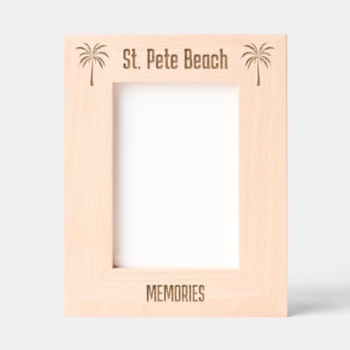 St. Pete Beach Florida Laser Engraved frame St. Pete Beach Florida Laser Engraved frame