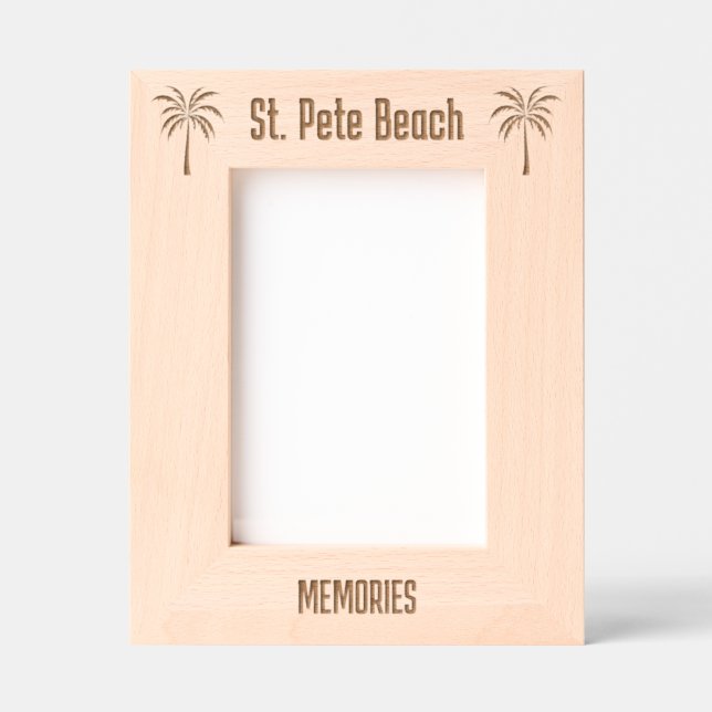 St. Pete Beach Florida Laser Engraved frame (Front)