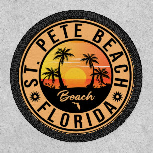 St. Pete Beach Florida Retro Sunset Souvenirs 60s Patch