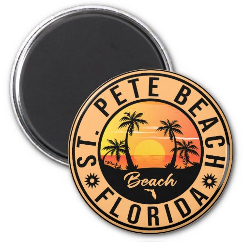 St Pete Beach Florida Souvenir Vintage Travel Magnet