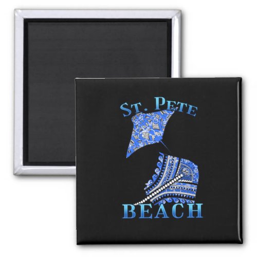 St Pete Beach Florida Vacation Tribal Stingray Magnet