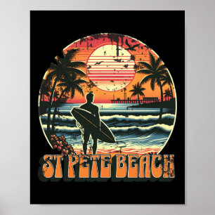 St Pete Beach Men Women Girls Kids  Poster