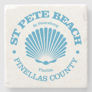 St Pete Beach (seashell) Stone Coaster
