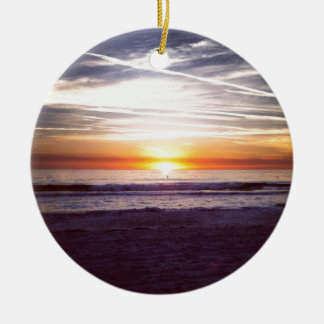 St. Pete Beach sunset.jpg Ceramic Ornament