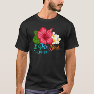 St Pete Beach Vacation Florida Tropical Hibiscus T-Shirt