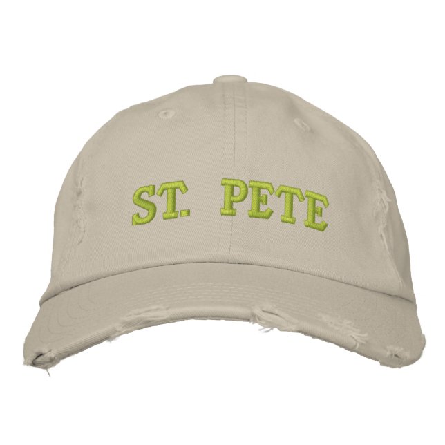 ST. PETE EMBROIDERED BASEBALL HAT (Front)