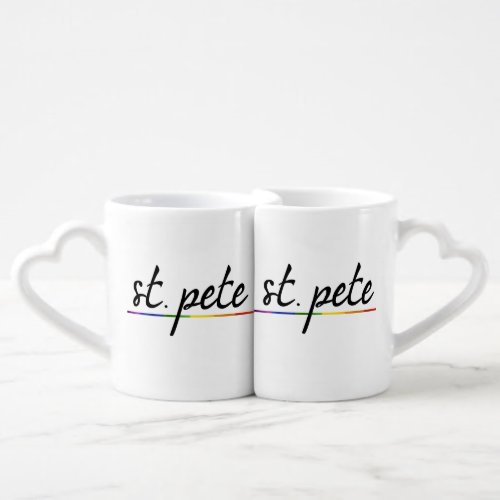 ST PETE GAY PRIDE _png Coffee Mug Set