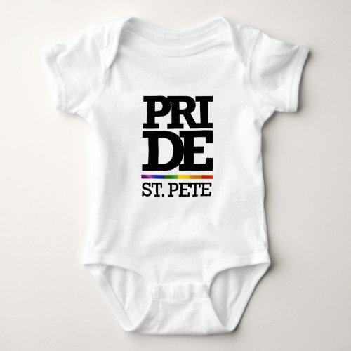 ST PETE PRIDE _png Baby Bodysuit