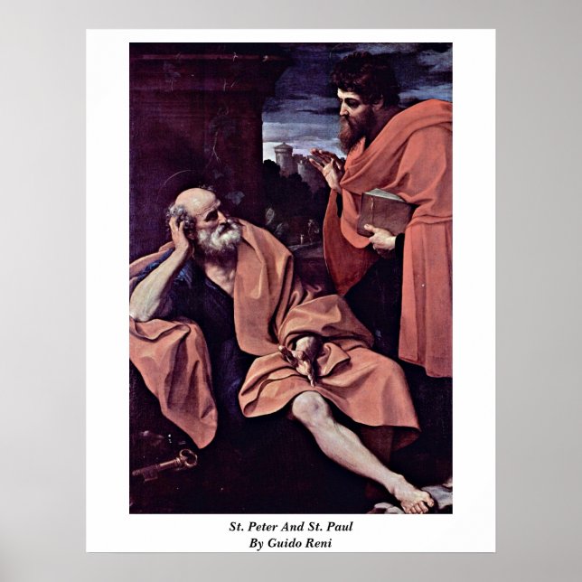 St. Peter And St. Paul By Guido Reni Poster (Front)