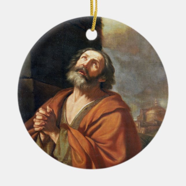 St. Peter Ceramic Ornament (Front)