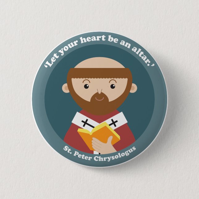 St. Peter Chrysologus Button (Front)