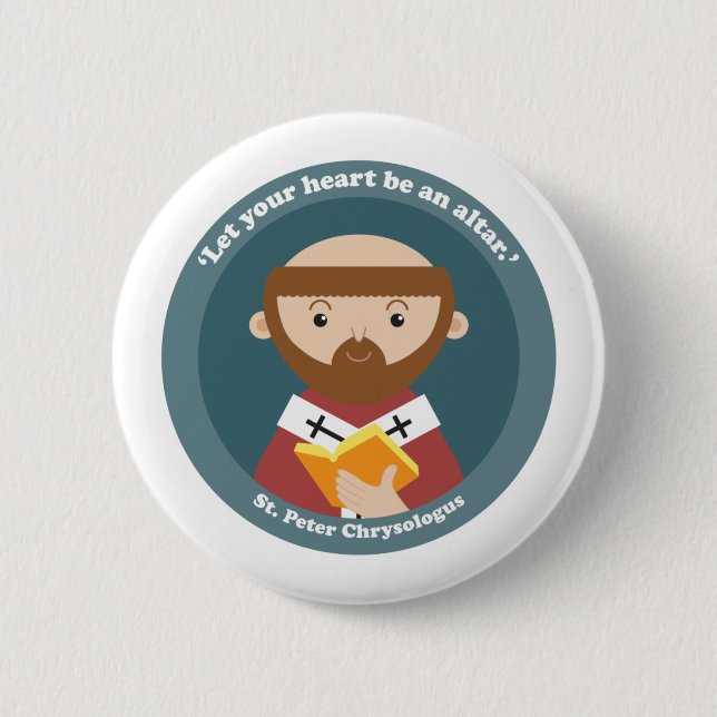St. Peter Chrysologus Button (Front)