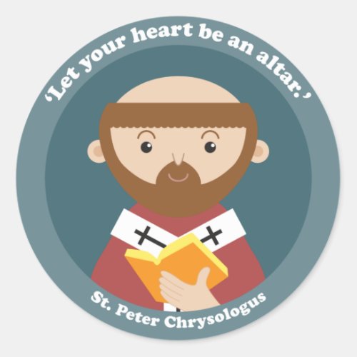 St Peter Chrysologus Classic Round Sticker