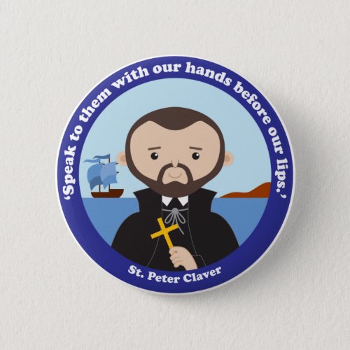 St Peter Claver Button