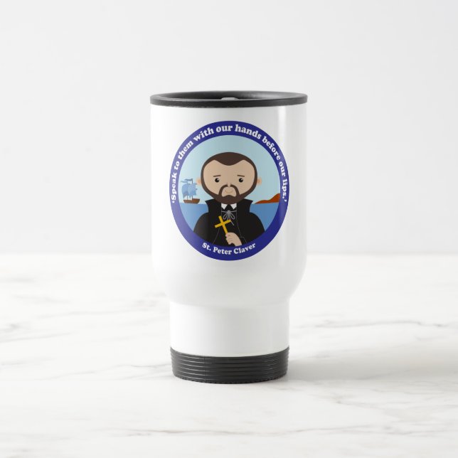 St. Peter Claver Travel Mug (Center)