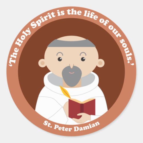 St Peter Damian Classic Round Sticker