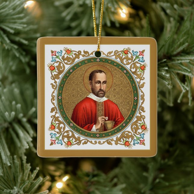 St. Peter Faber (BK 051; famous quote) Ceramic Ornament (Tree)