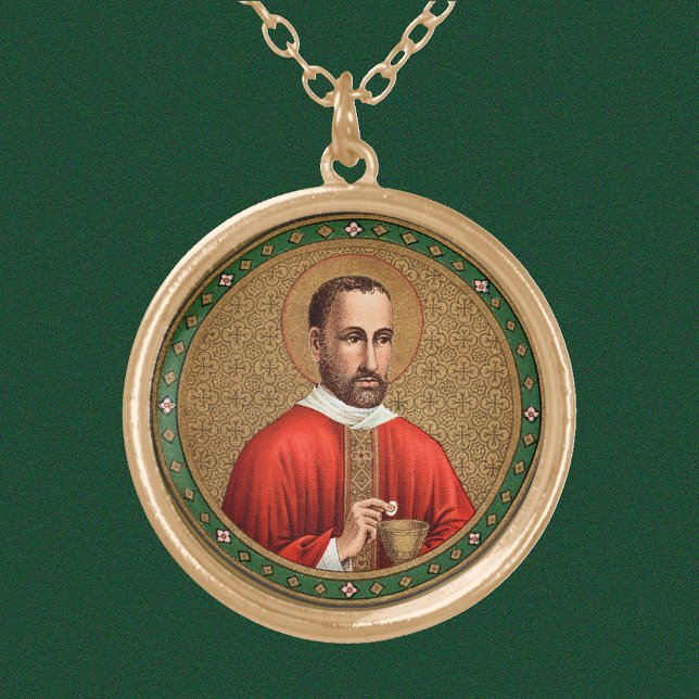 St. Peter Faber (BK 051) Round Gold Plated Necklace (Creator Uploaded)