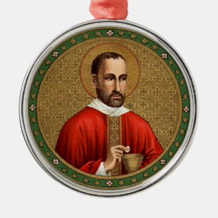 St. Peter Faber (BK 051) Round Metal Ornament