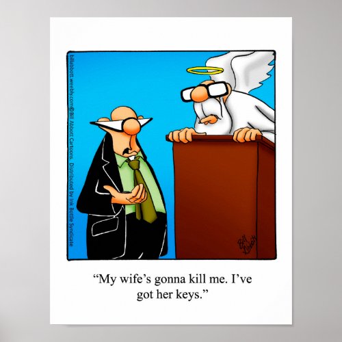 St Peter Humor Wifes Keys Poster