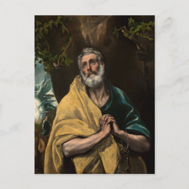 St. Peter in Tears by El Greco Postcard (Front)