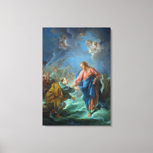 St. Peter Invited to Walk on the Water, 1766 Canvas Print