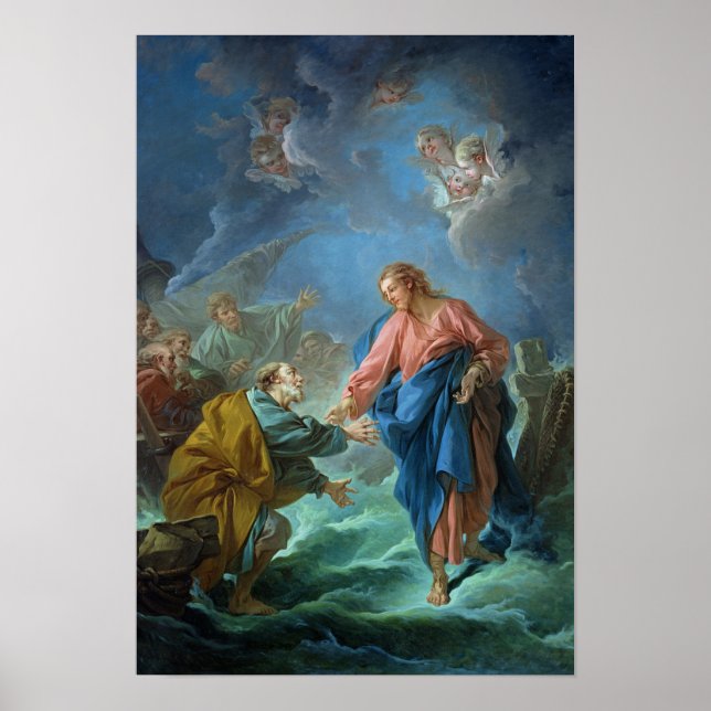 St. Peter Invited to Walk on the Water, 1766 Poster (Front)