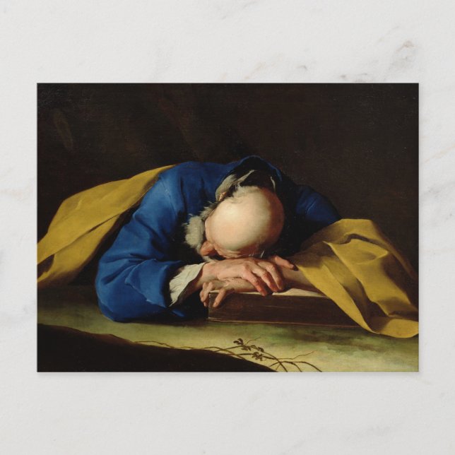 St. Peter or St. Jerome Sleeping, c.1735-39 Postcard (Front)