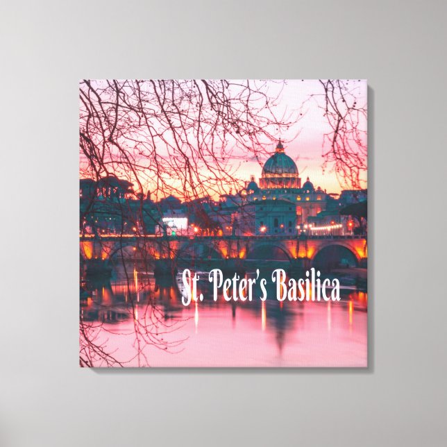 St. Peter’s Basilica, Rome, Italy Canvas Print (Front)