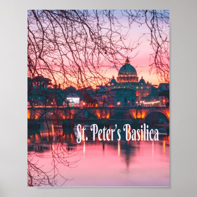 St. Peter’s Basilica, Rome, Italy Poster (Front)