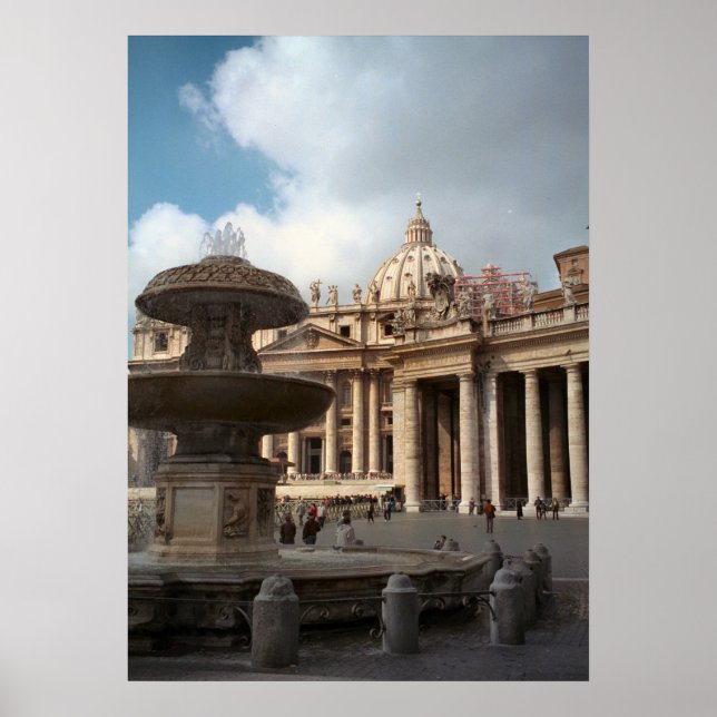 St Peter"s Basilica, Vatican, Rome Poster (Front)