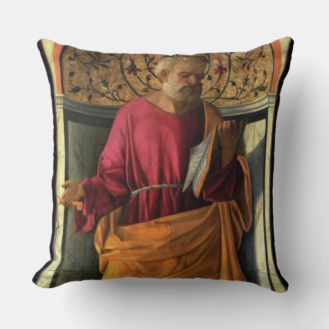 St. Peter (tempera on canvas) Throw Pillow (Front)