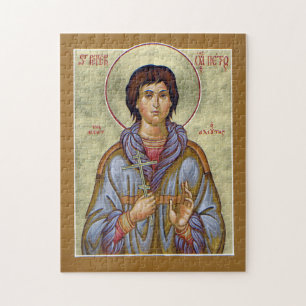 St. Peter the Aleut Orthodox Christian Icon Jigsaw Puzzle
