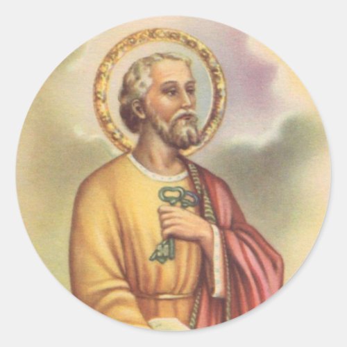 St Peter the Apostle First Pope Classic Round Sticker