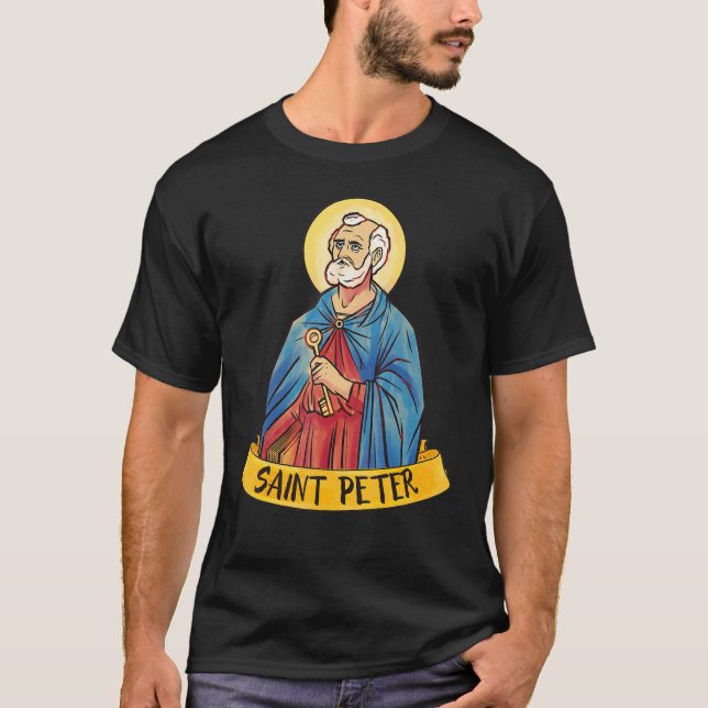 St Peter The Apostle Keys To The Kingdom Catholic  T-Shirt (Front)