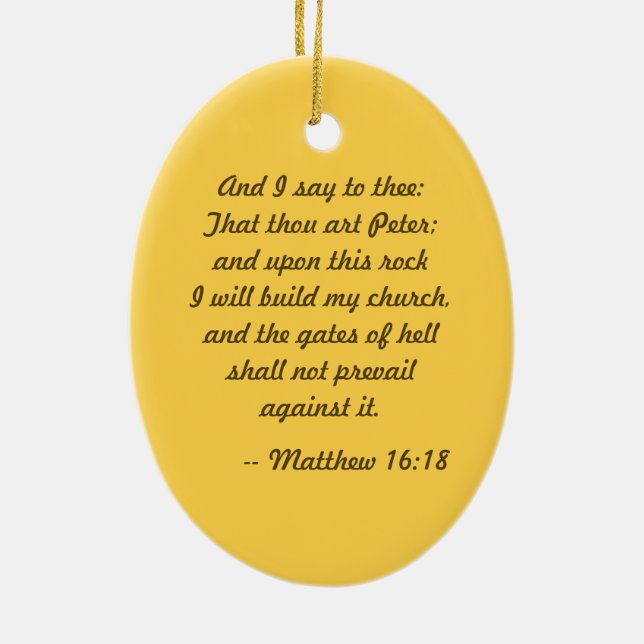 St. Peter the Apostle (PM 07) Ceramic Ornament (Back)