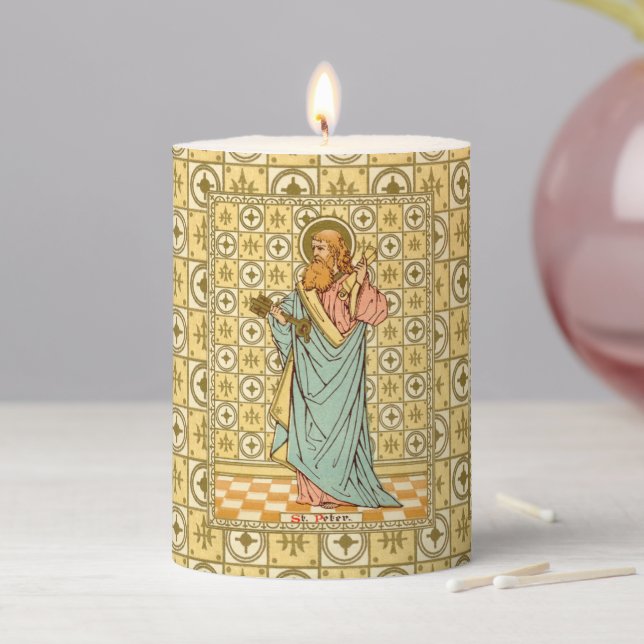 St. Peter the Apostle (RLS 14) 3"x4" Pillar Candle (In Situ)