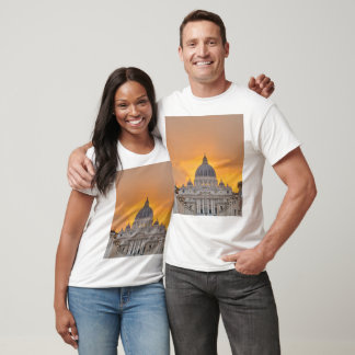 St. Peter's Basilica at Sunset, Vatican City T-Shirt