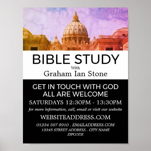 St Peters Basilica Christian Bible Class Advert Poster