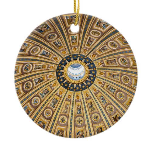 St. Peter's Basilica Dome - Vatican, Rome, Italy Ceramic Ornament