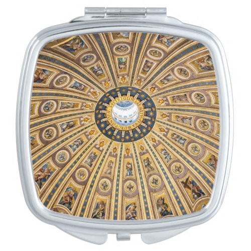St Peters Basilica Dome _ Vatican Rome Italy Compact Mirror