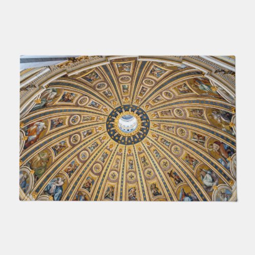 St Peters Basilica Dome _ Vatican Rome Italy Doormat