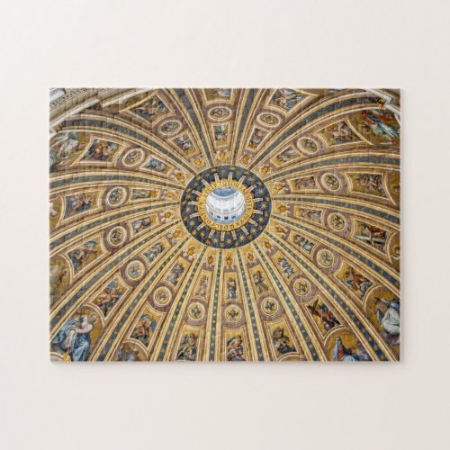St Peters Basilica Dome _ Vatican Rome Italy Jigsaw Puzzle