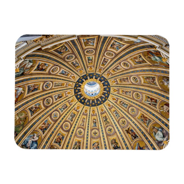St. Peter's Basilica Dome - Vatican, Rome, Italy Magnet (Horizontal)